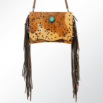 American Darling Clutch Hair on Genuine Leather Western Women Bag Handbag | Purse|Travel Bags College Casual